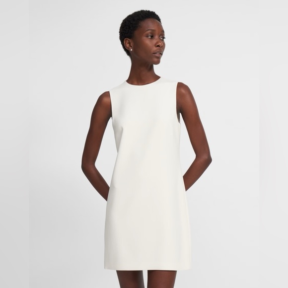 Theory Easy Shift Dress in Admiral Crepe - Picture 1 of 12